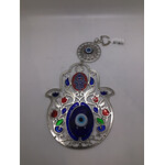 Flower Hamsa Hand Hanging Evil Eye EE-10