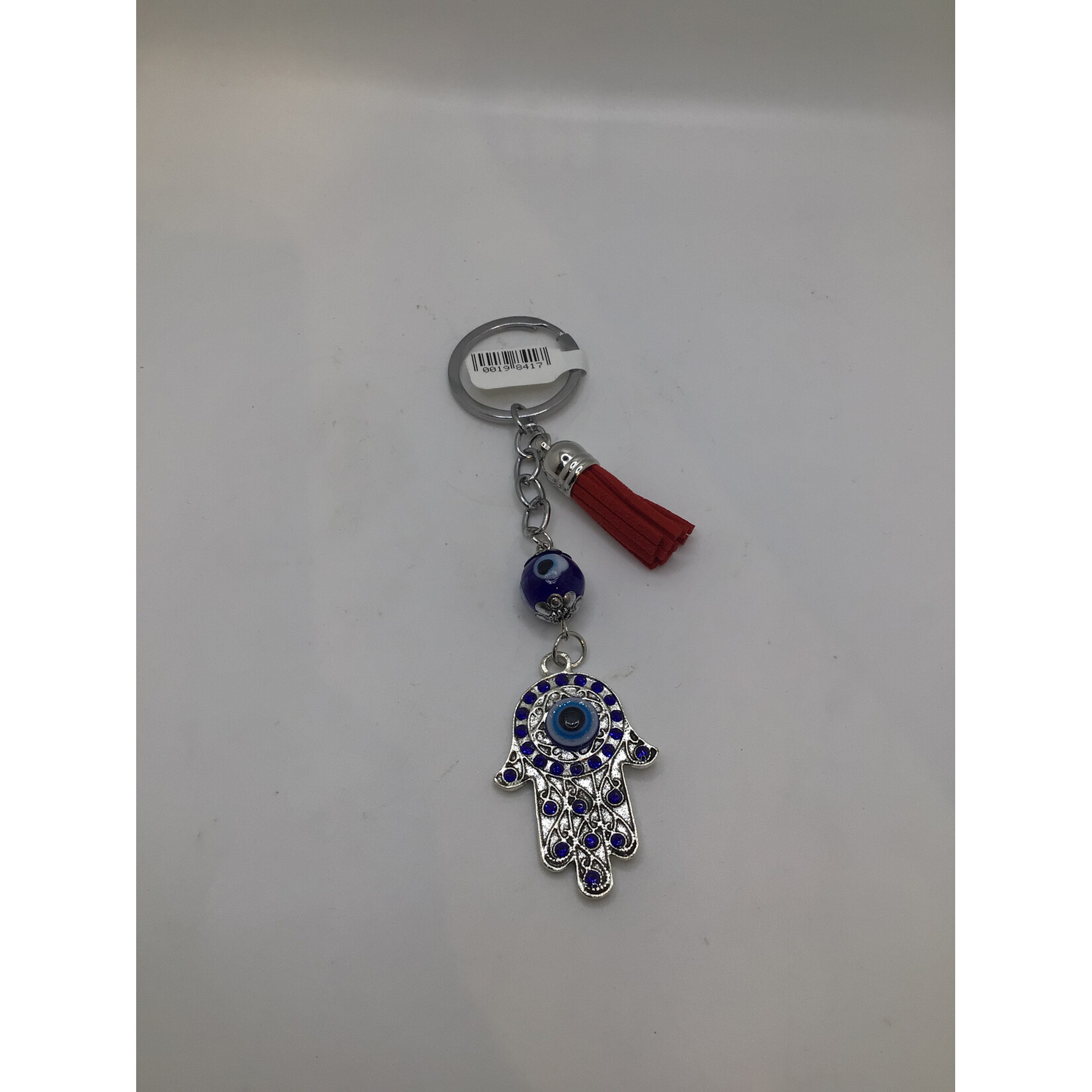 Evil Eye Red Tassel Hamsa Hand