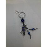 Owl on a Branch Evil Eye Key Chain