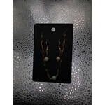 Gold Plated over SS Earring/Necklace Set