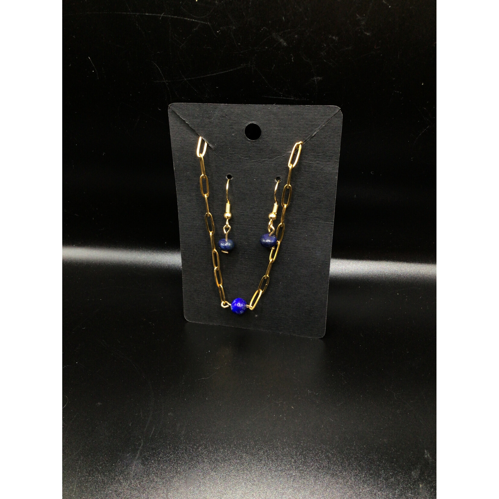 Gold Plated over SS Earring/Necklace Set