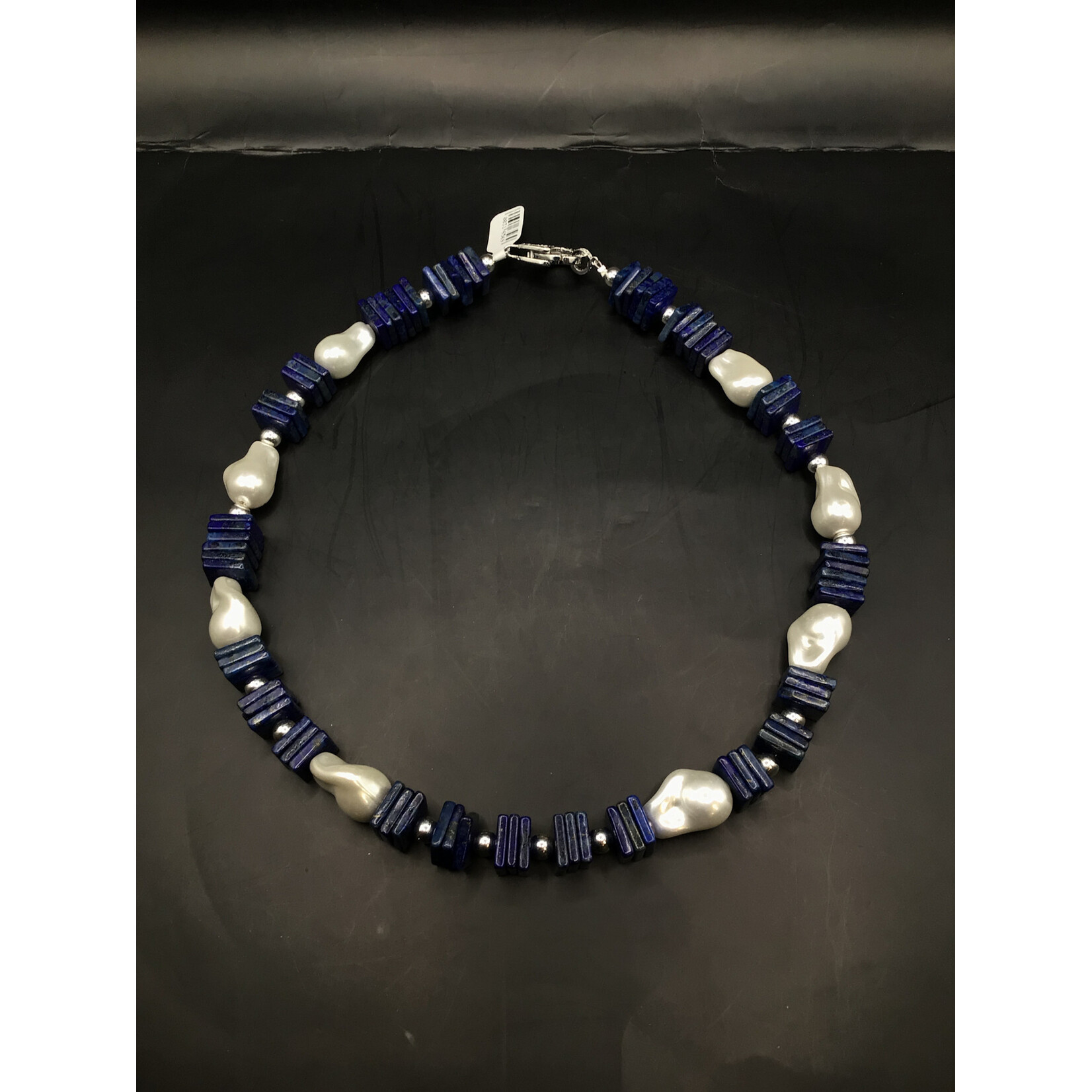 SC Lapis w/ Fresh Water Pearls Necklace