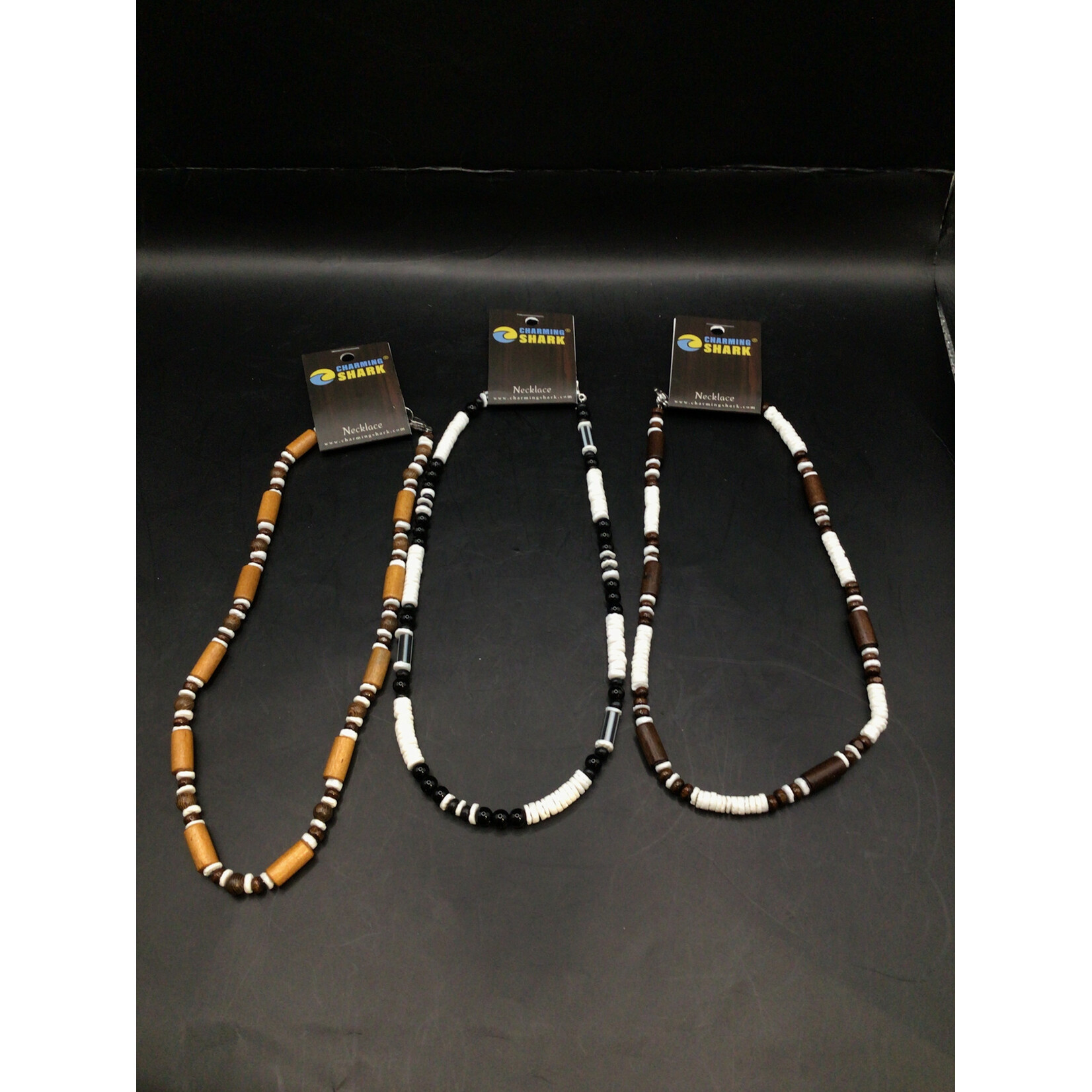 Puka & Wood Bd Necklace 2393
