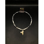 Wht/Blk Shark Tooth Necklace 2227