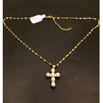 Pearl Cross Necklace