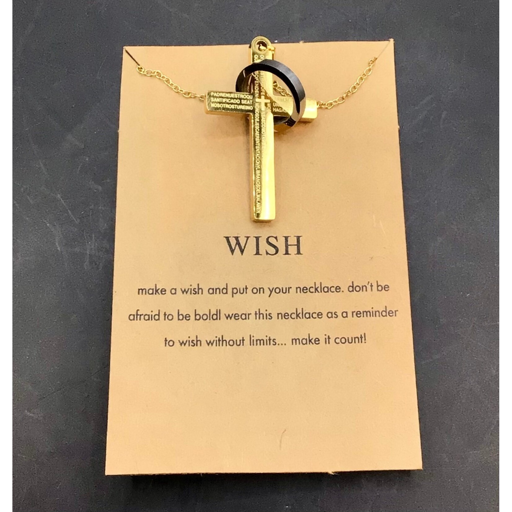 Cross Necklace Wish