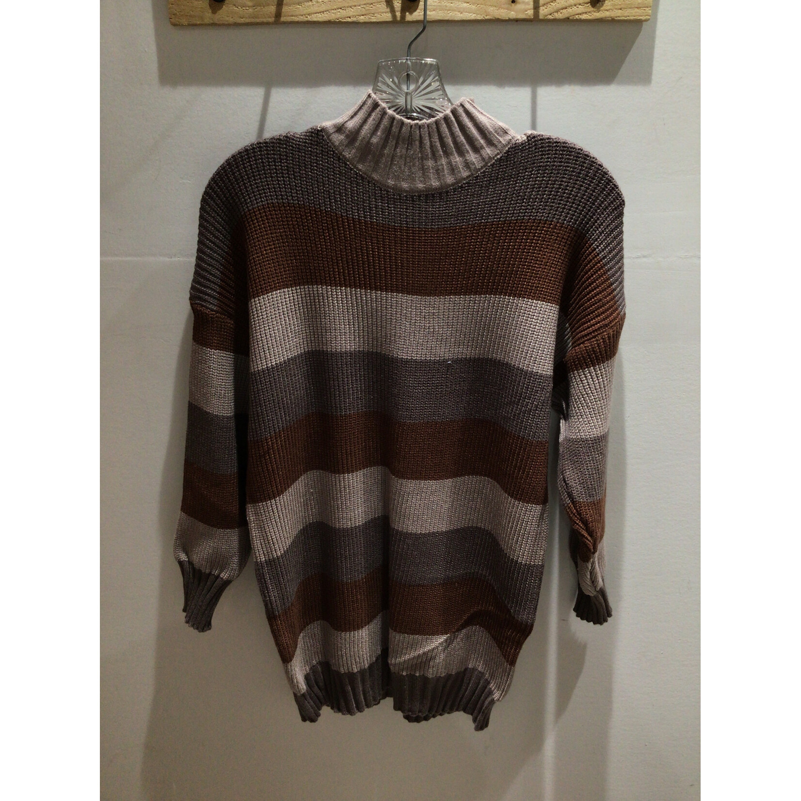 Sweater Fall Colors Cowneck O/S