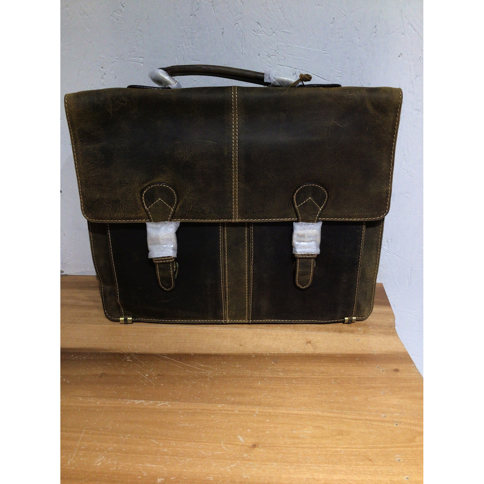 Briefcase In Vintage Leather ZP9