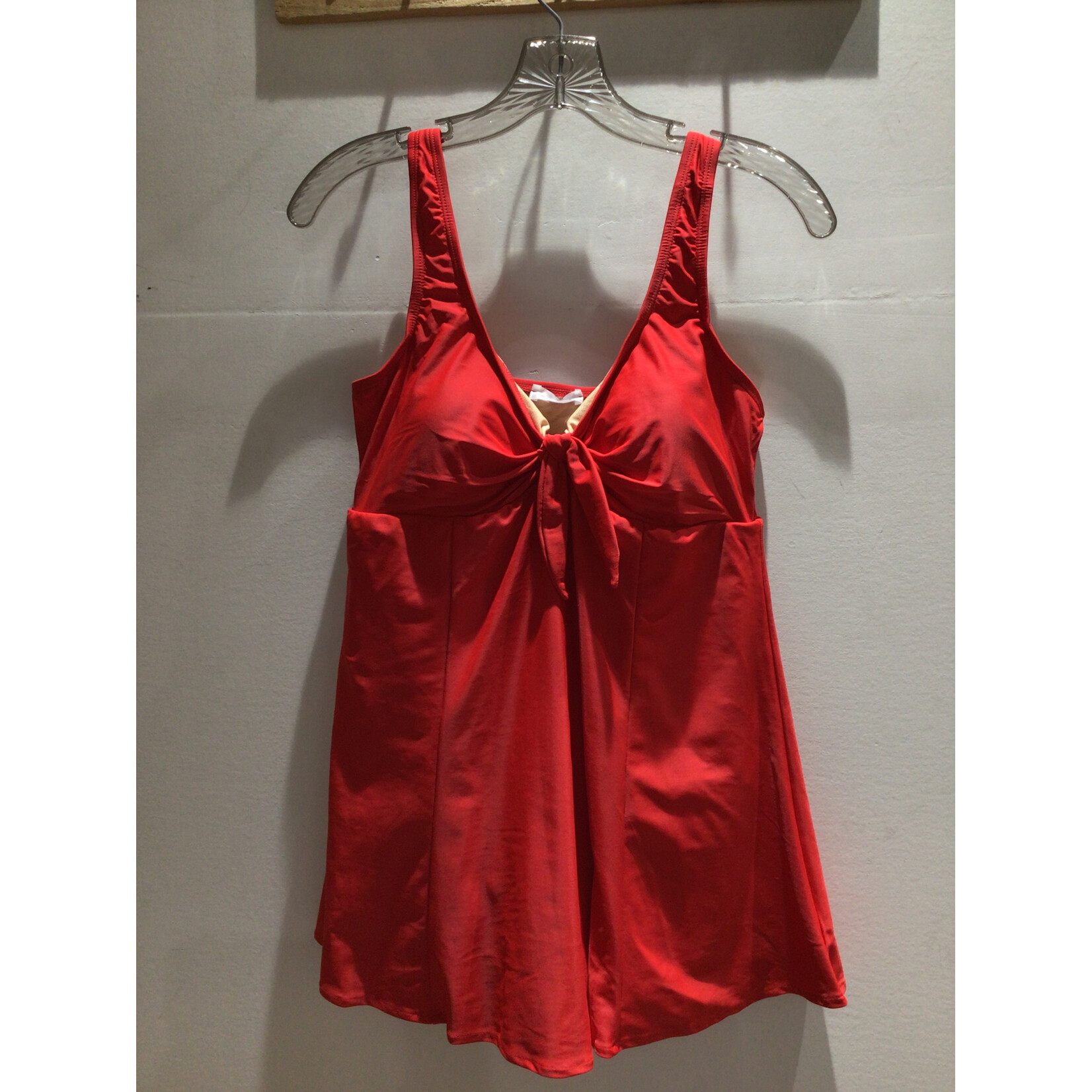 Red Skirted Maillot  Swimsuit