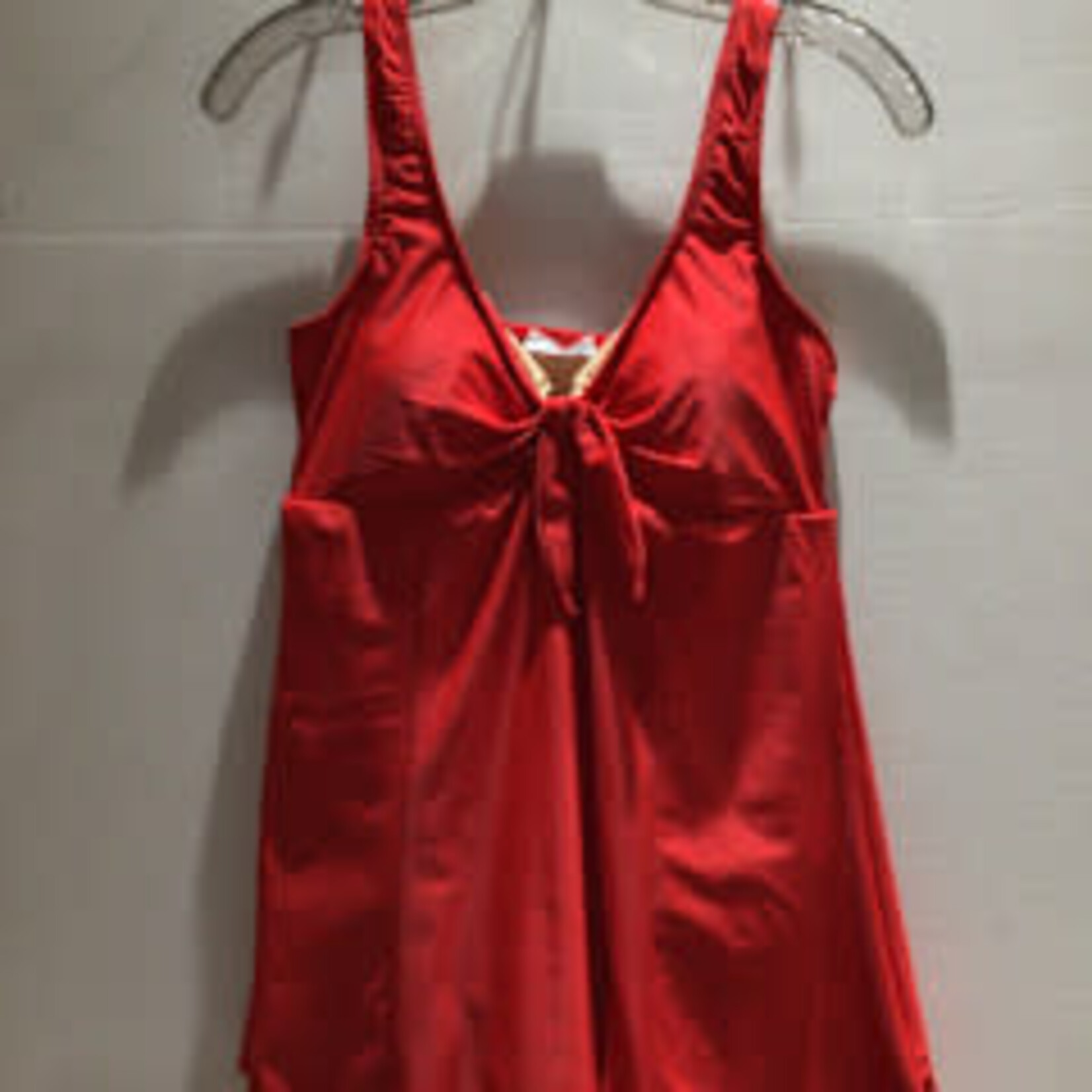 Red Skirted Maillot  Swimsuit