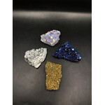 Rough Aura Amethyst Mixed Colors Large