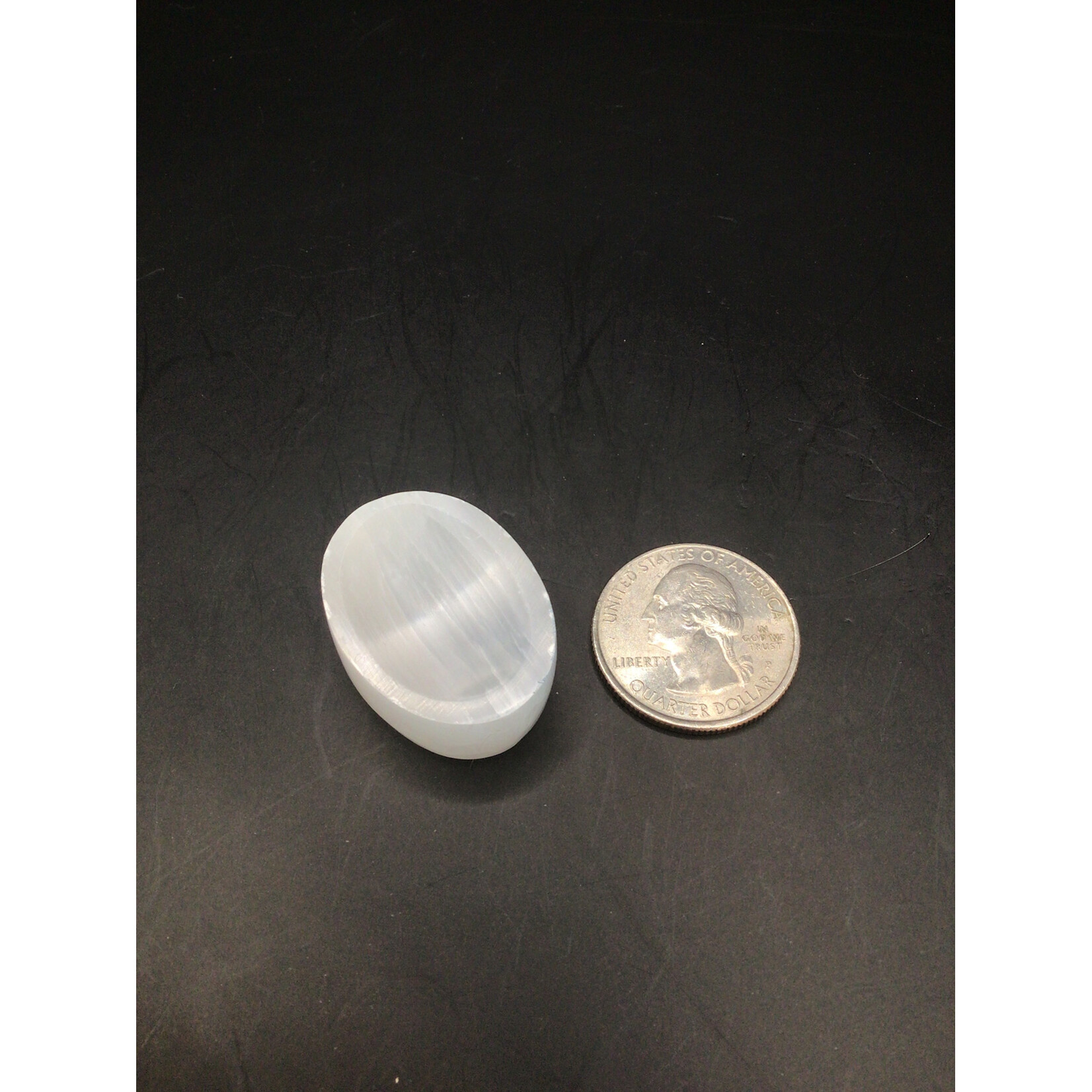 Selenite Worry Stone