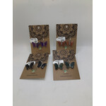 Faceted Butterfly Earrings
