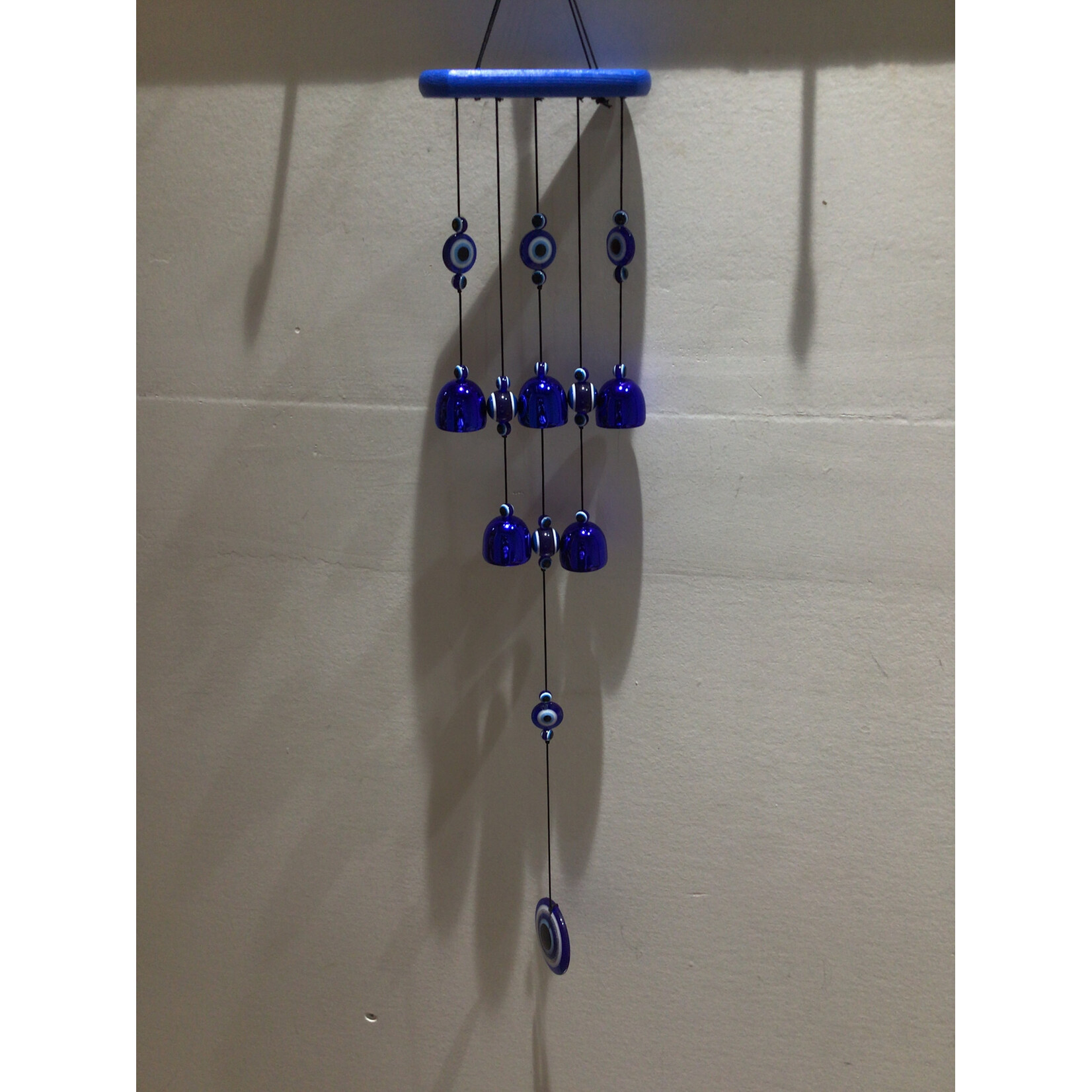 Oblong Top Evil Eye Wind Chime