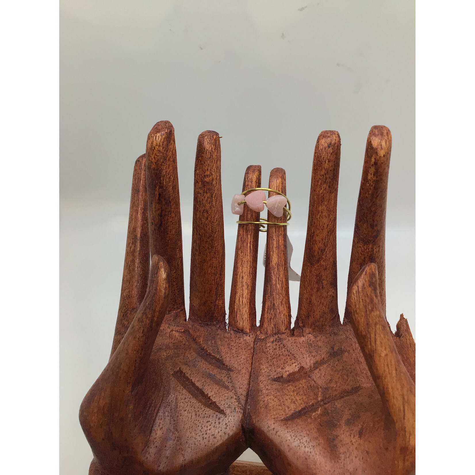 DBW Rose Quartz Heart Ring