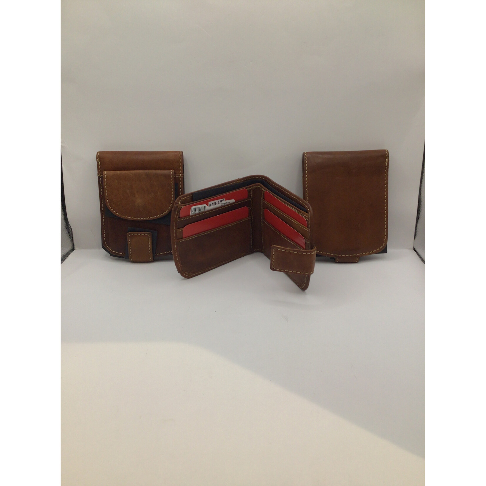 Vintage Wallet w/Coin Purse-198-Tan