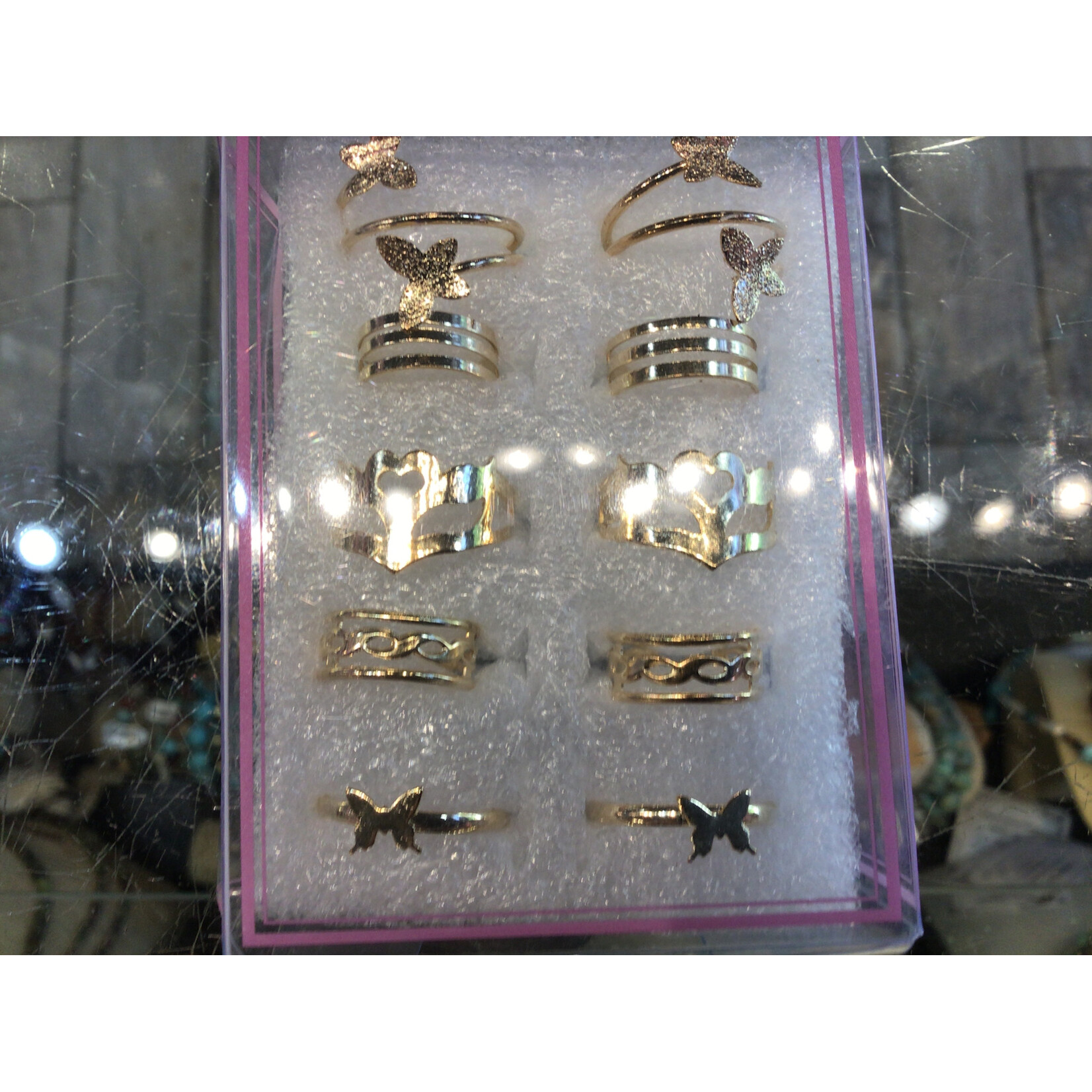 Assorted Toe Rings Gold