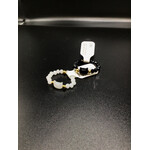 Assorted Gemstone Bead Rings w/Cat