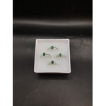Emerald Bezeled Faceted Ring Large