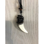 Black Corded Resin Necklace