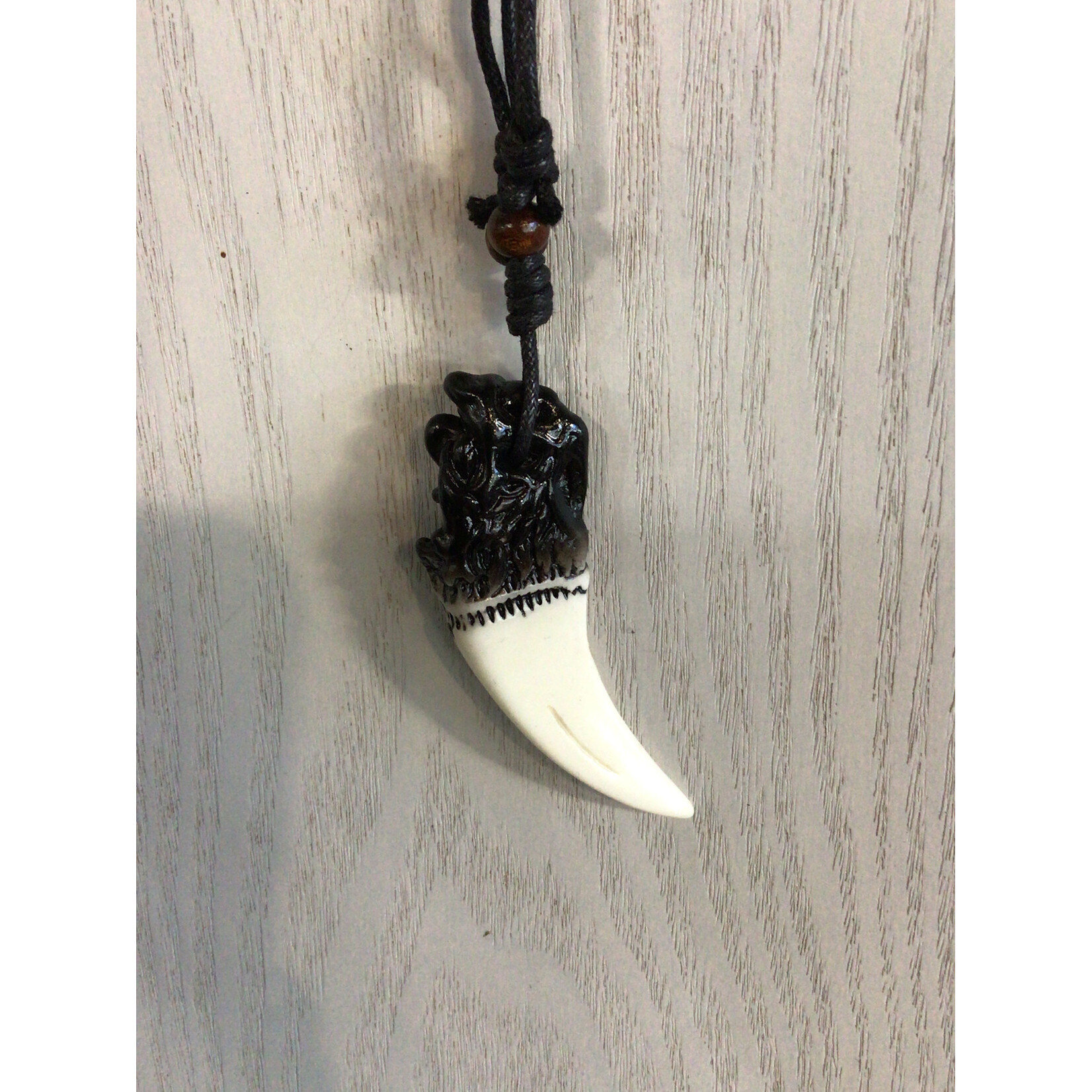 Black Corded Resin Necklace