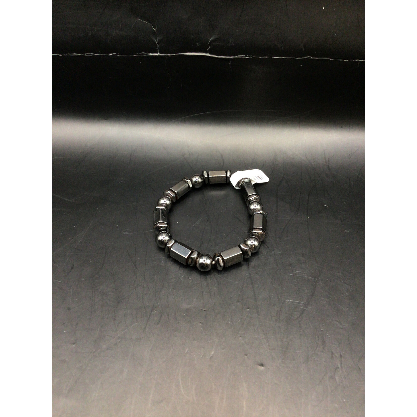 W.W. Fancy Hematite Bracelet 6.5" JHBL-226
