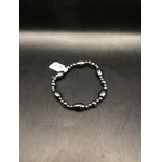 W.W. Fancy Hematite Bracelet 7.5" JHBL-242