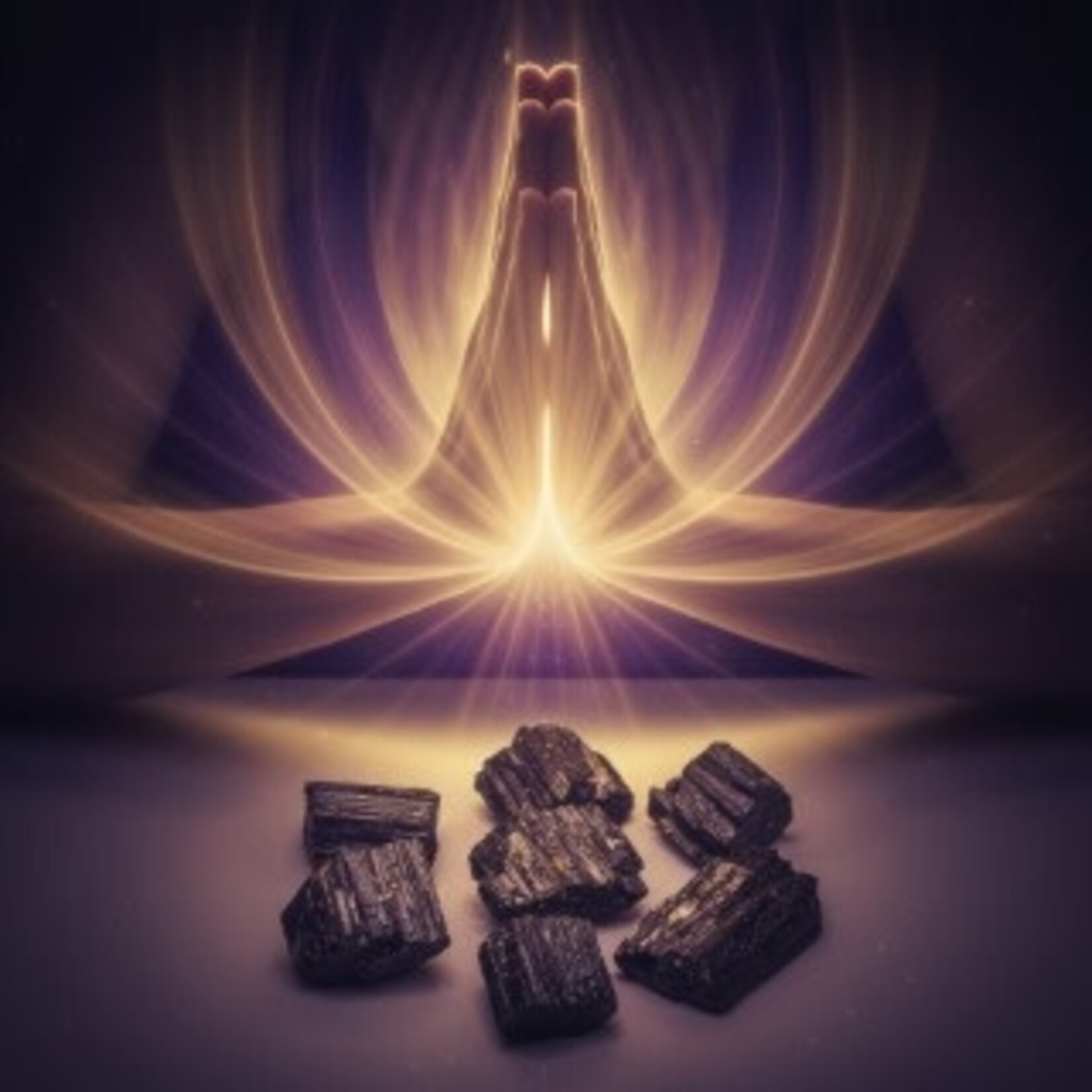 Black Tourmaline Chunk, multiple sizes