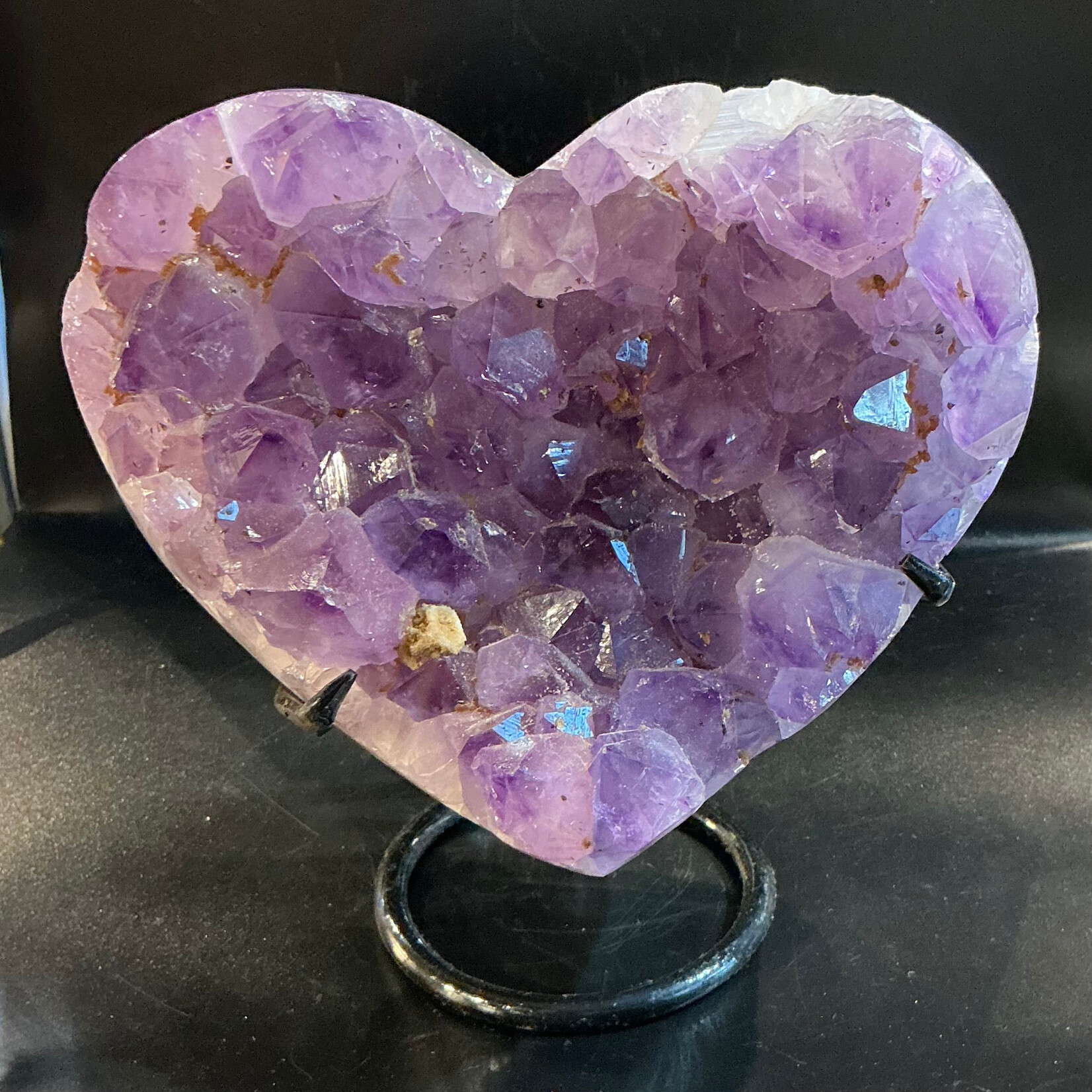 Amethyst Heart w/Stand 2.158-2.384kg