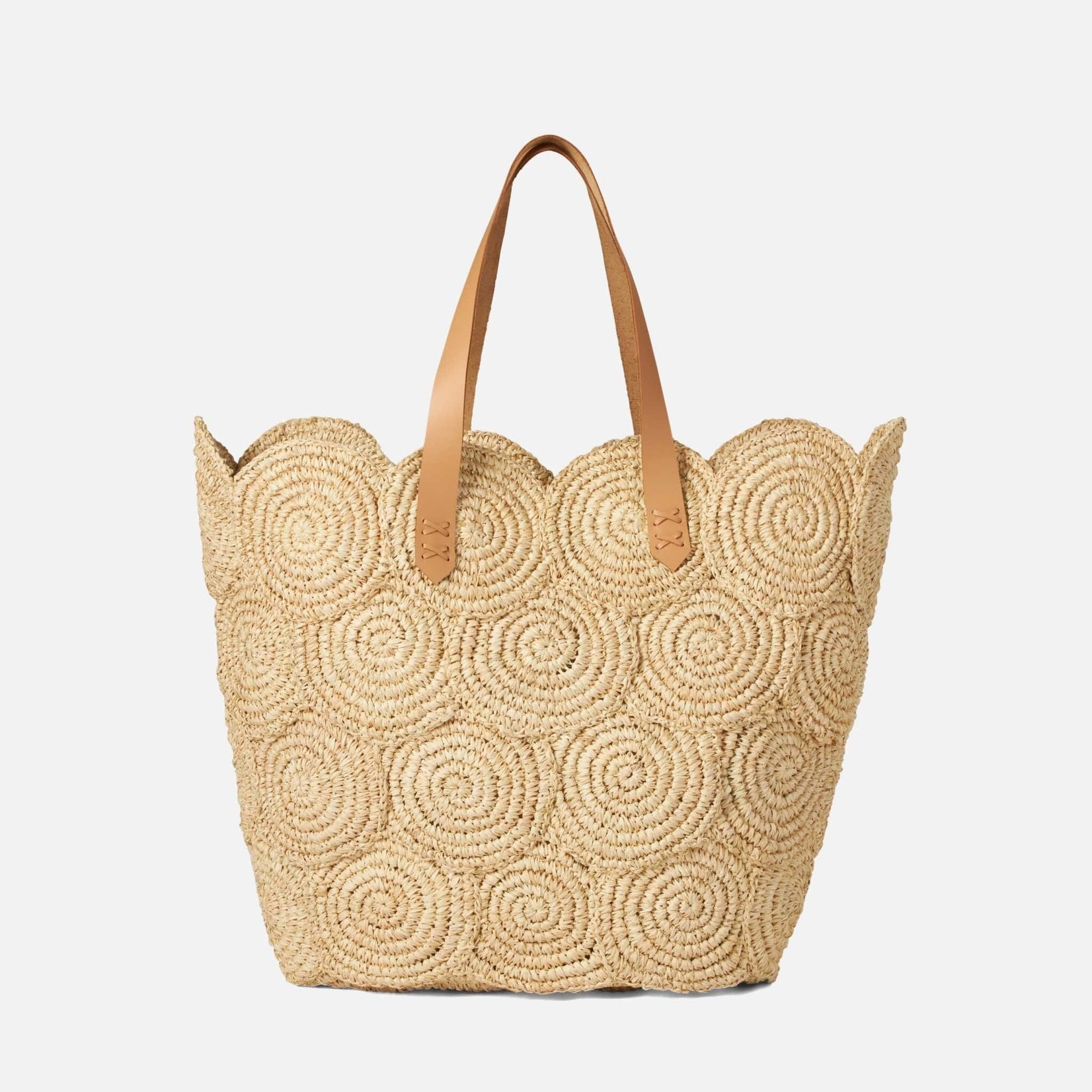 Pigeon and Poodle Blair Natural Raffia Shopper Bag