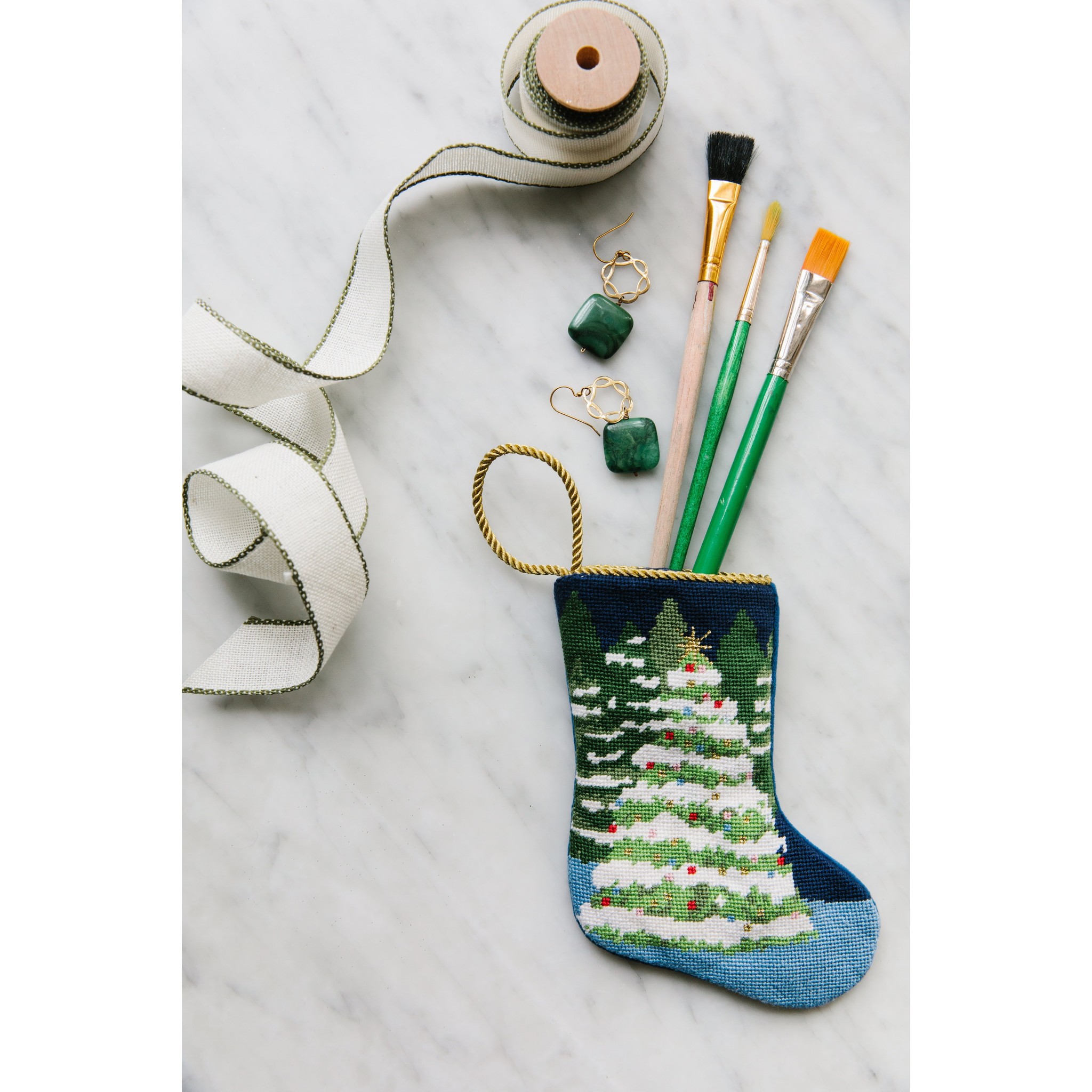 Bauble Winter Wonderland Stocking - Molly Singer Home