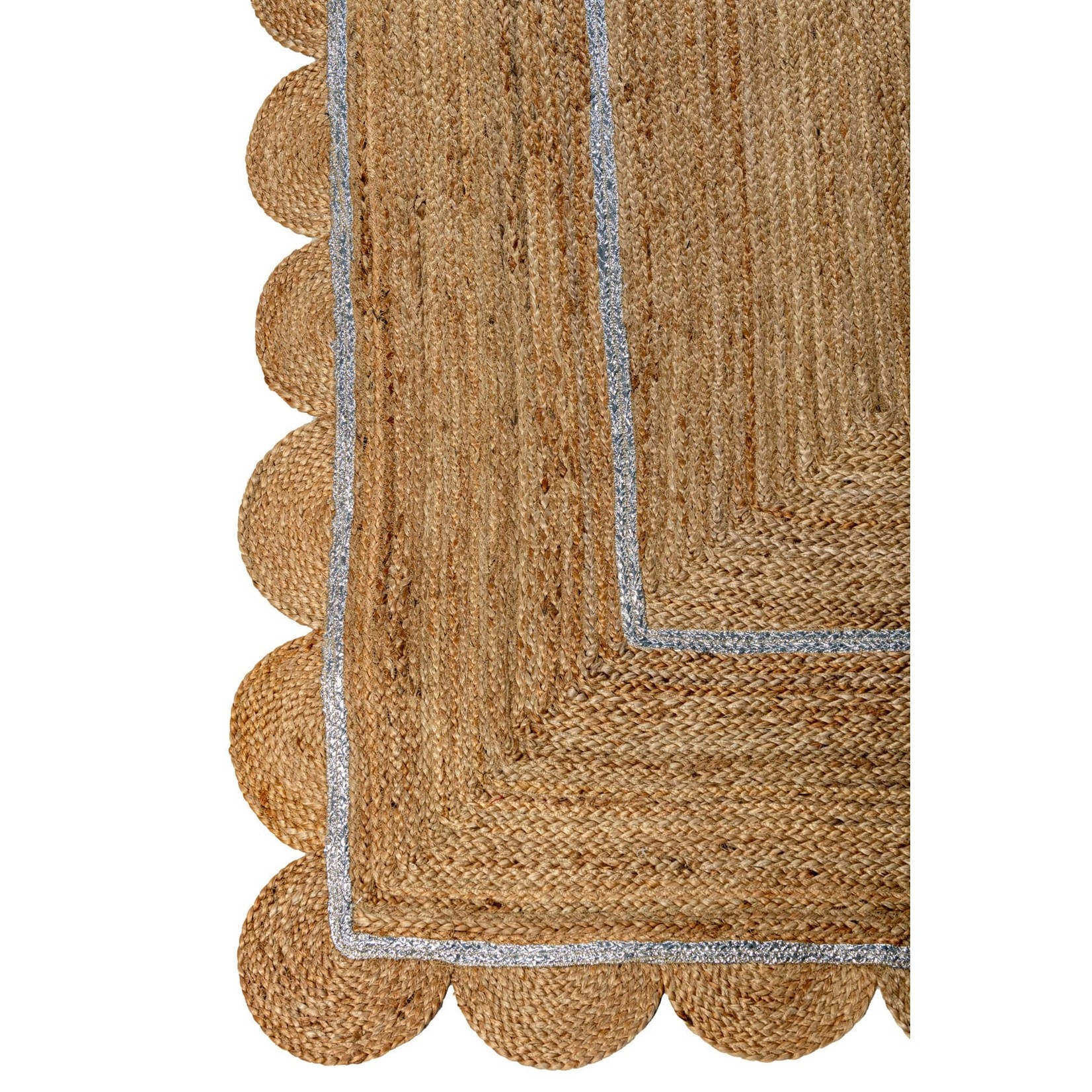 Sohana Scalloped Jute Rugs (3' x 5')