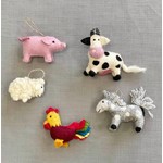 The Winding Road Ornaments - Farm Animal Friends