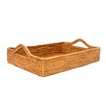 Poppy + Sage Rattan Tray with Handles