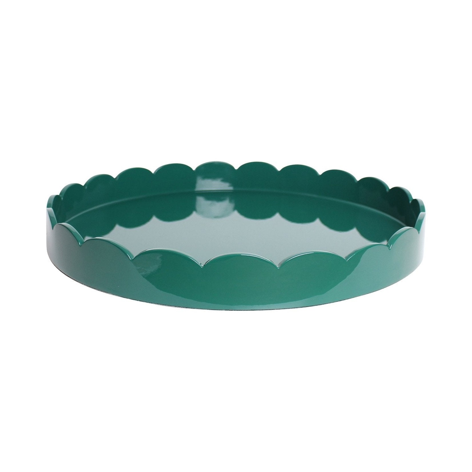 Addison Ross Scalloped Lacquer Round Trays