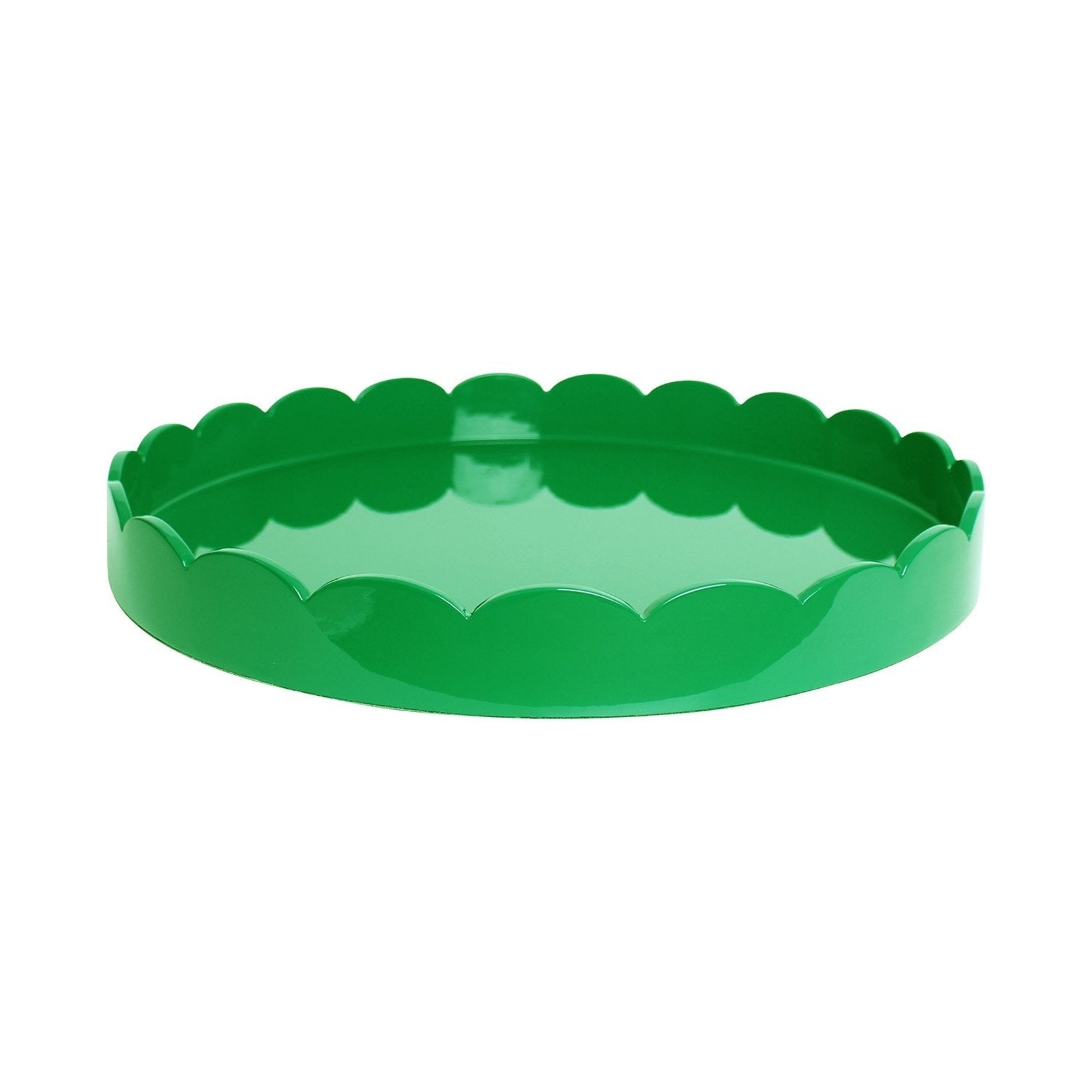 Addison Ross Scalloped Lacquer Round Trays