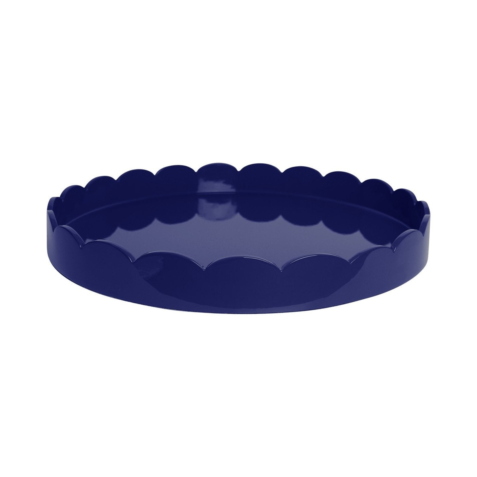 Addison Ross Scalloped Lacquer Round Trays
