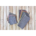 Dot and Army Denim Chambray Napkins (Set of 8)