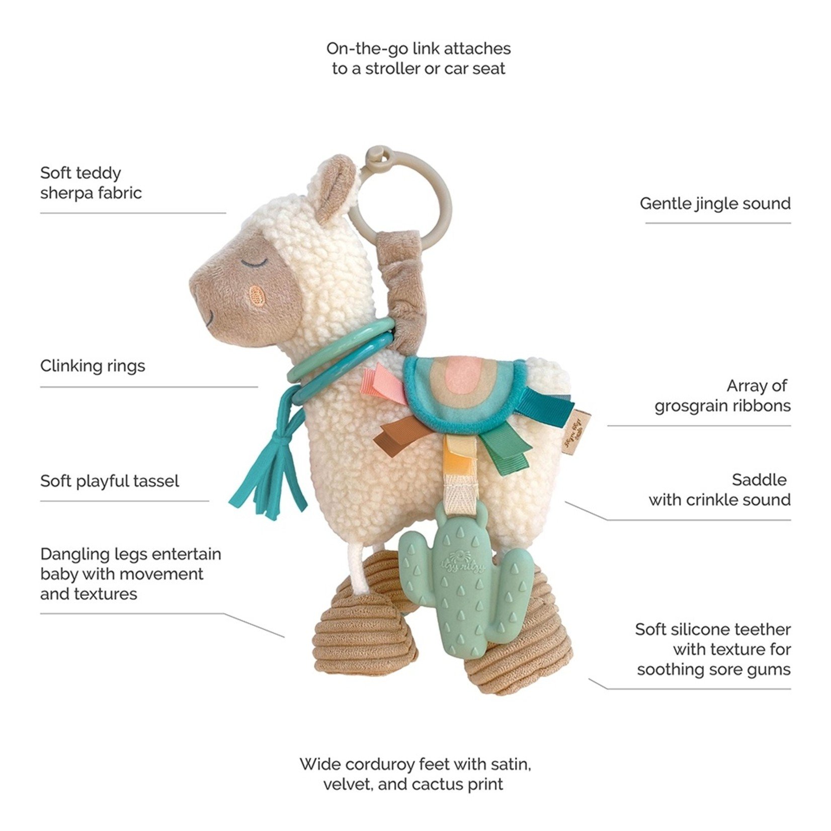 Itzy Ritzy Activity Plush with Teether