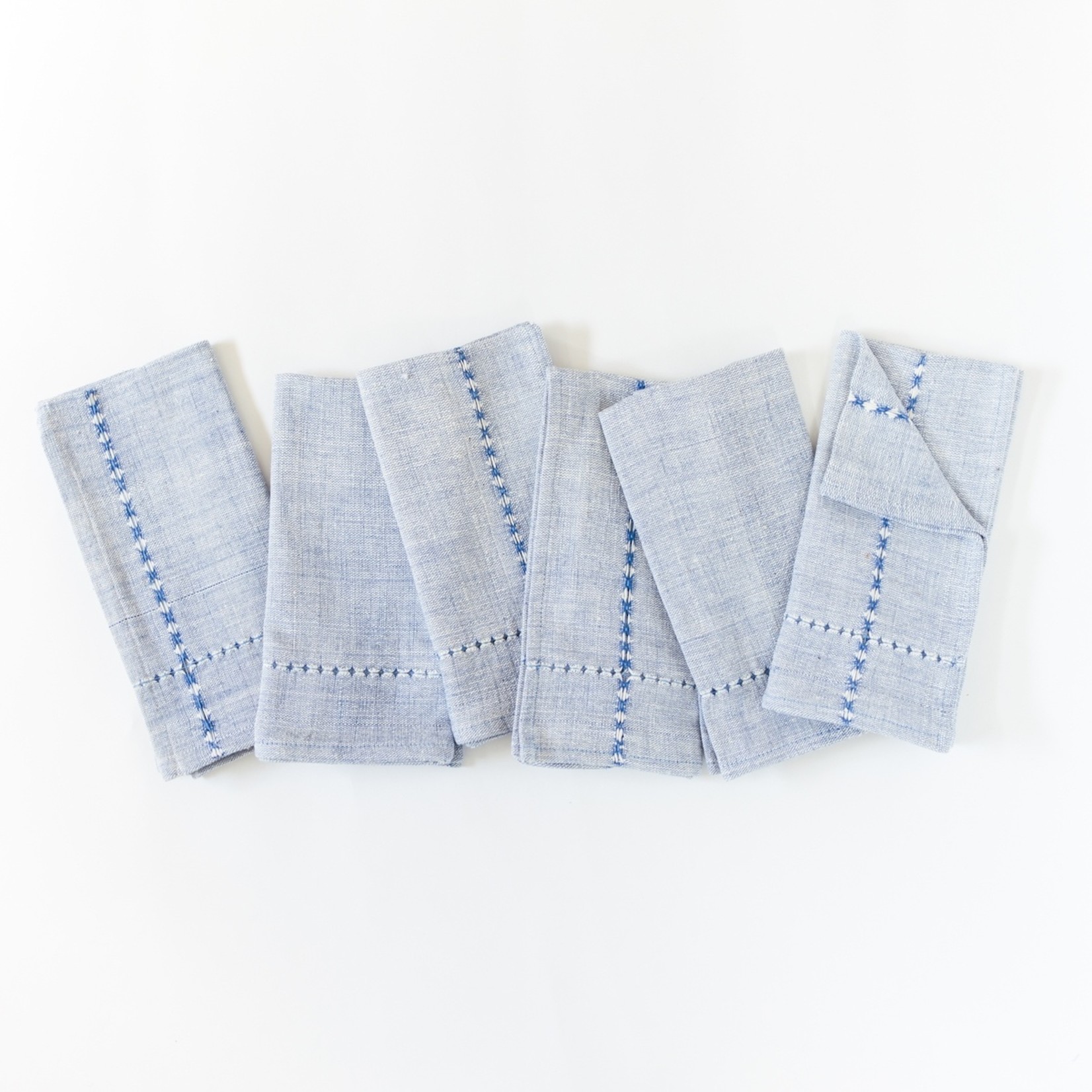 Creative Women Pulled Cotton Napkins (Set of 6)