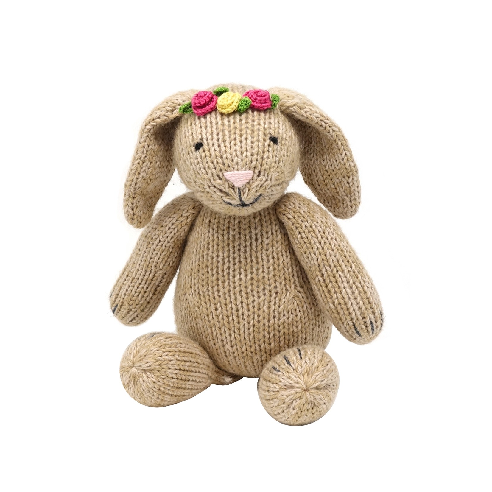 Melange Collection Knit Bunny with Flowers