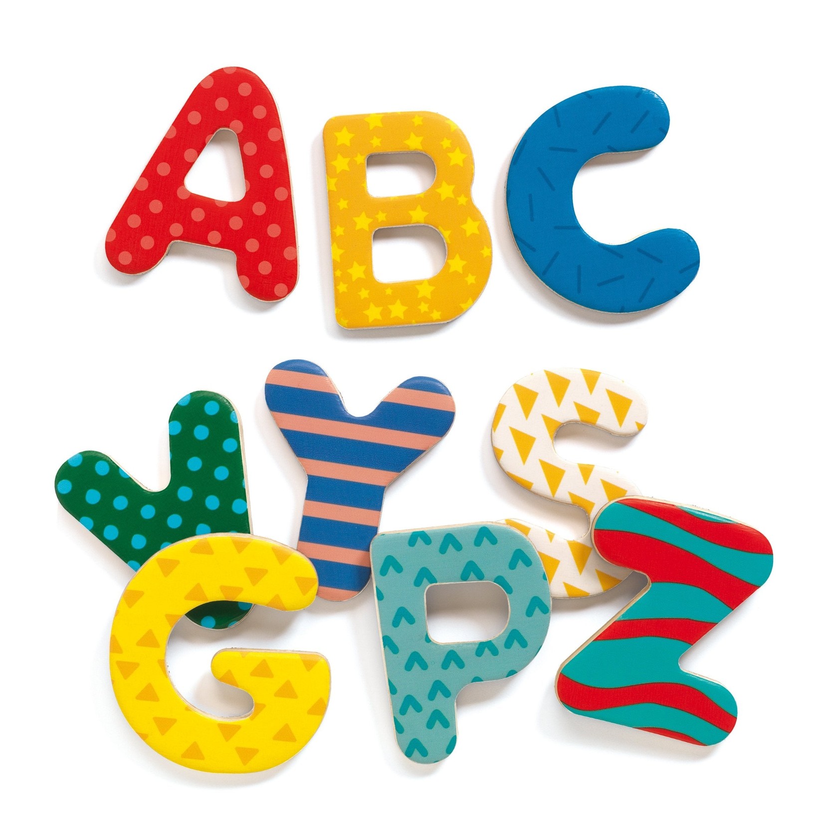 Wooden Alphabet Magnets (38 Big Letters) - Molly Singer Home