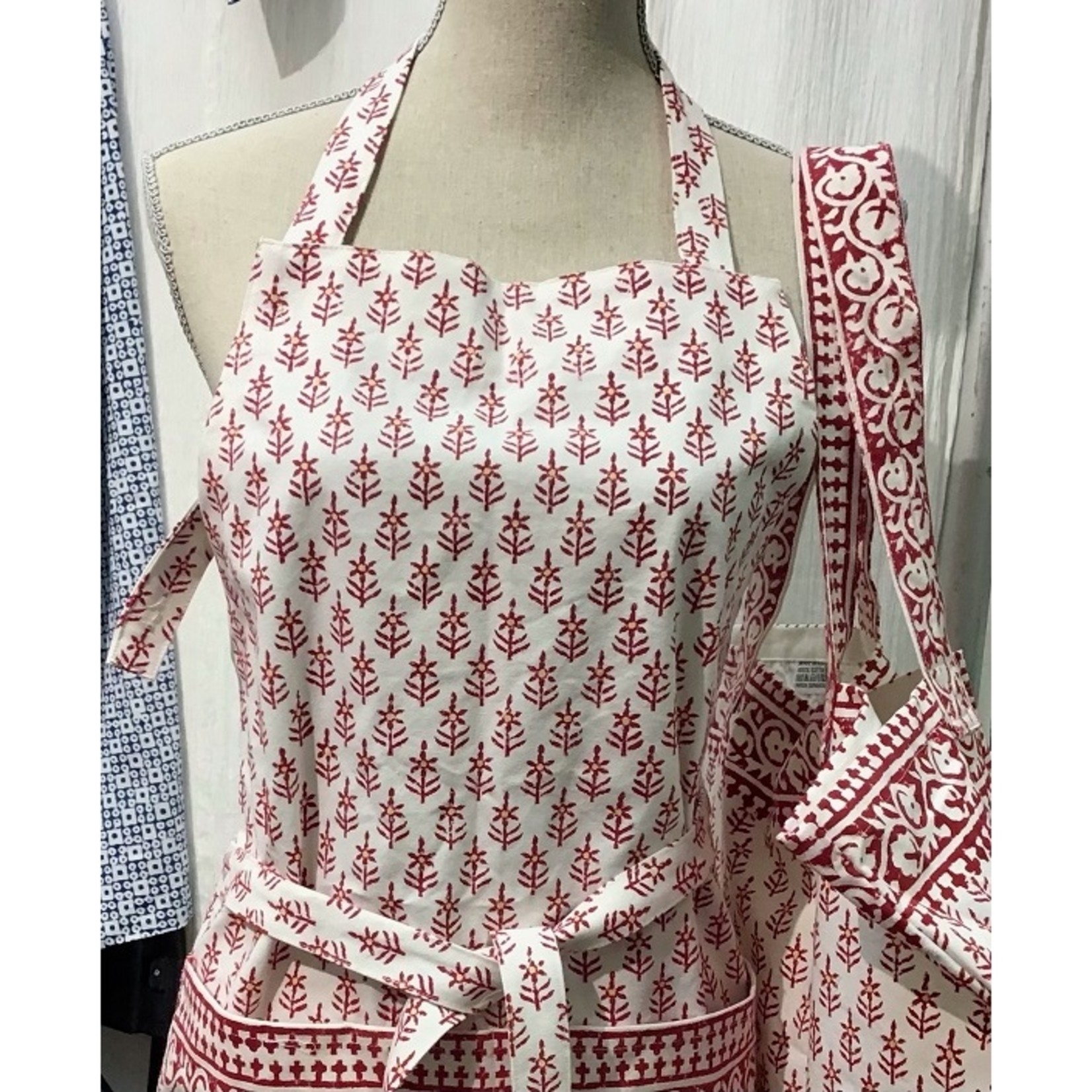 Natural Habitat Hand-Blocked Aprons