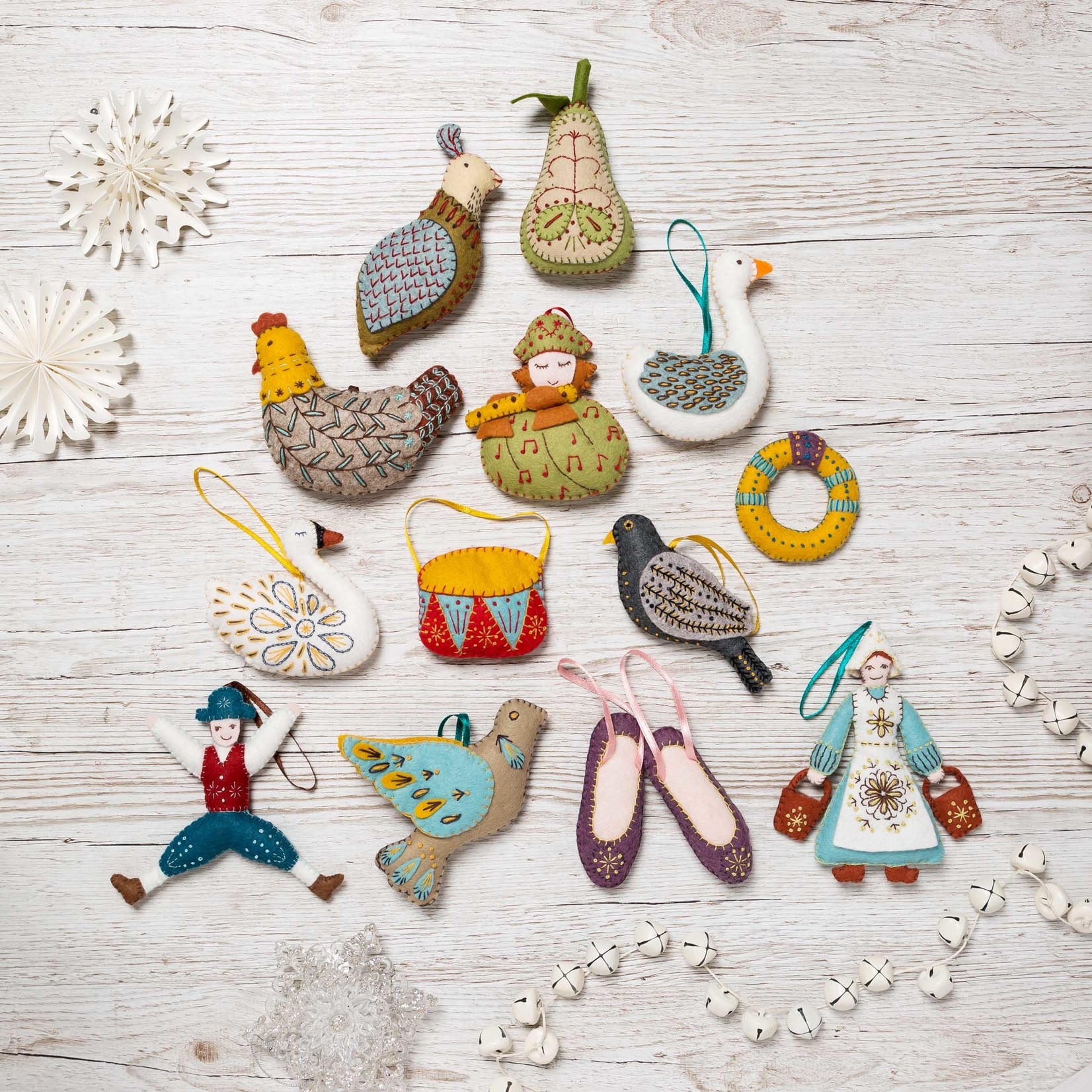 (Corinne Lapierre) Wool Mix Felt Craft Kits Scandinavian Angels