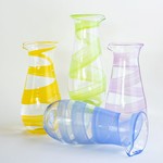 Saban Glassware Ribbon Carafes