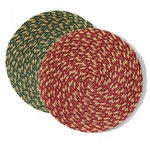 Deborah Rhodes Holiday Triple Braid Placemats (Set of 6)