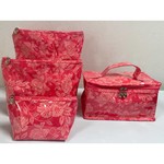 Jacaranda Living Cosmetic Bags in Pink Peonies