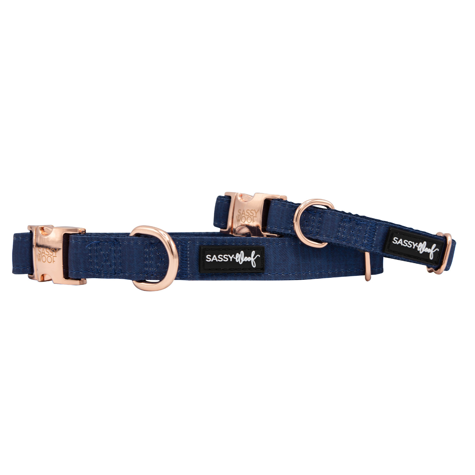 Sassy Woof Dog Collars in Denim