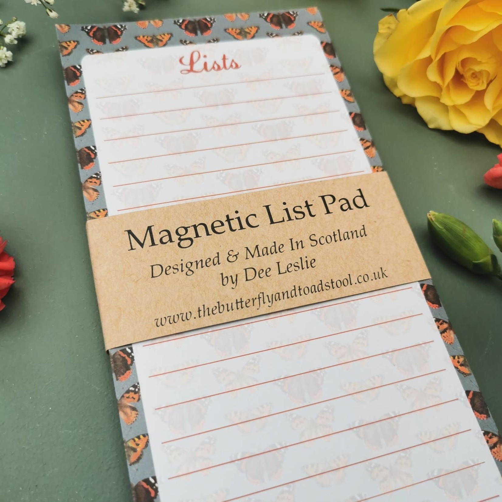 The Butterfly & Toadstool Magnetic List Pads