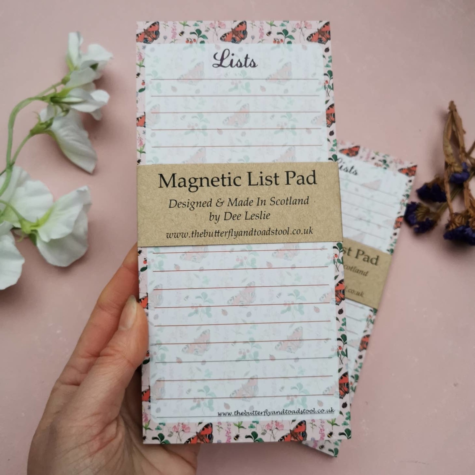 The Butterfly & Toadstool Magnetic List Pads